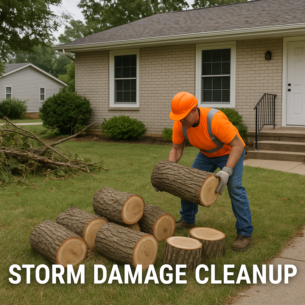 Storm Damage Cleanup Work