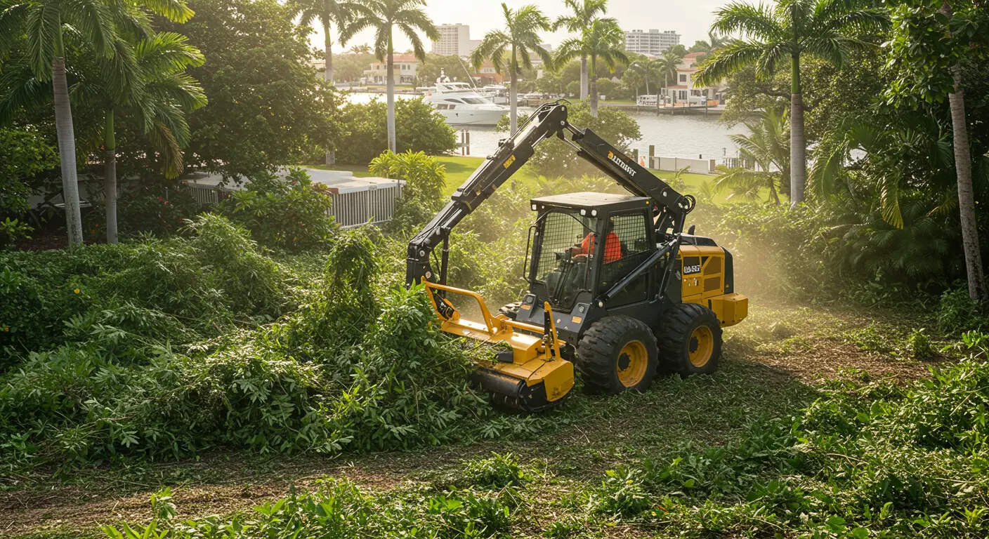 Fort Lauderdale Forestry Mulching Work