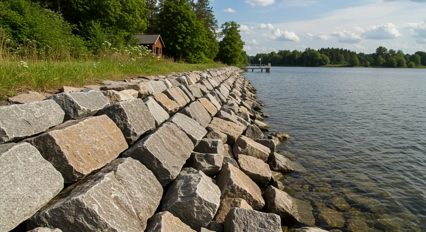 Lakeland Riprap Work Lakeland Riprap Work
