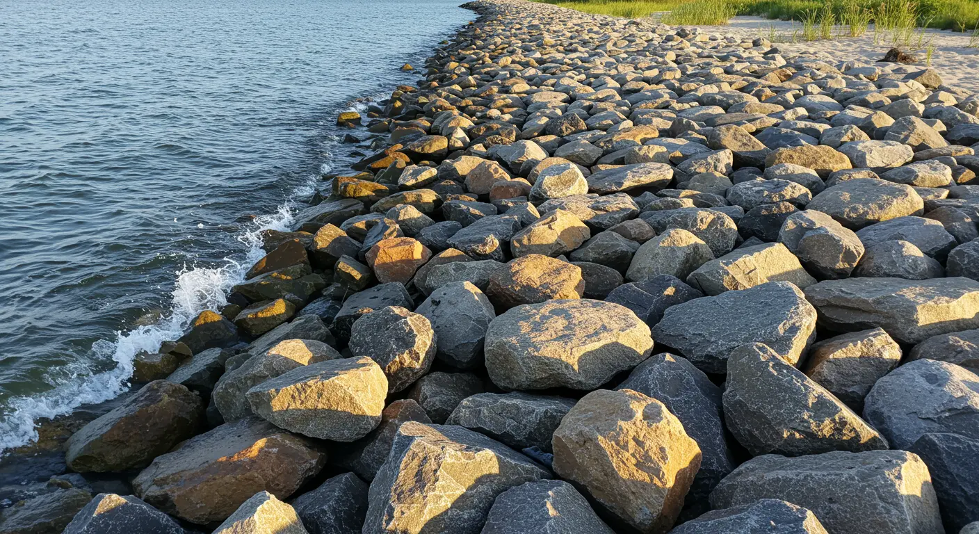 Sarasota Beach Riprap Work Sarasota Beach Riprap Work