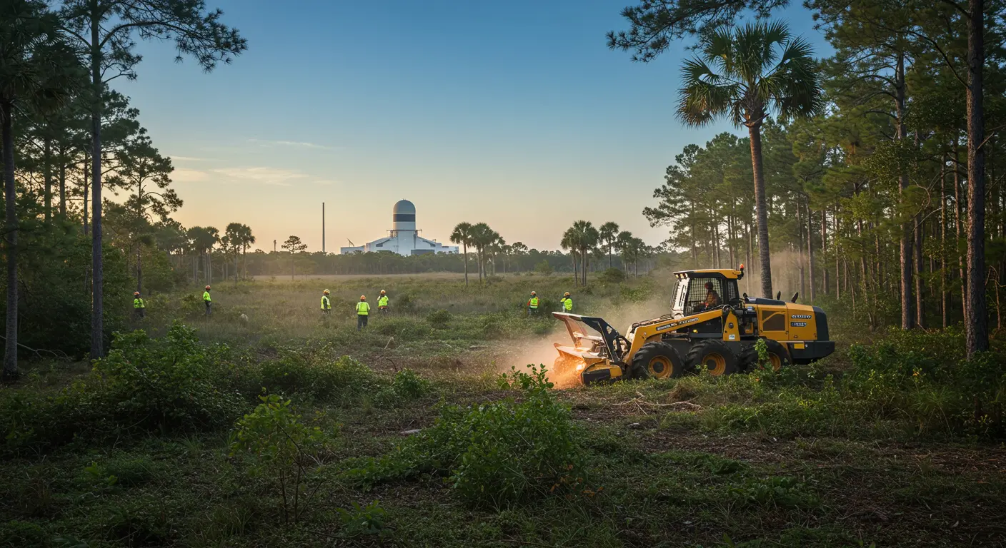 Space Coast Forestry Mulching Work