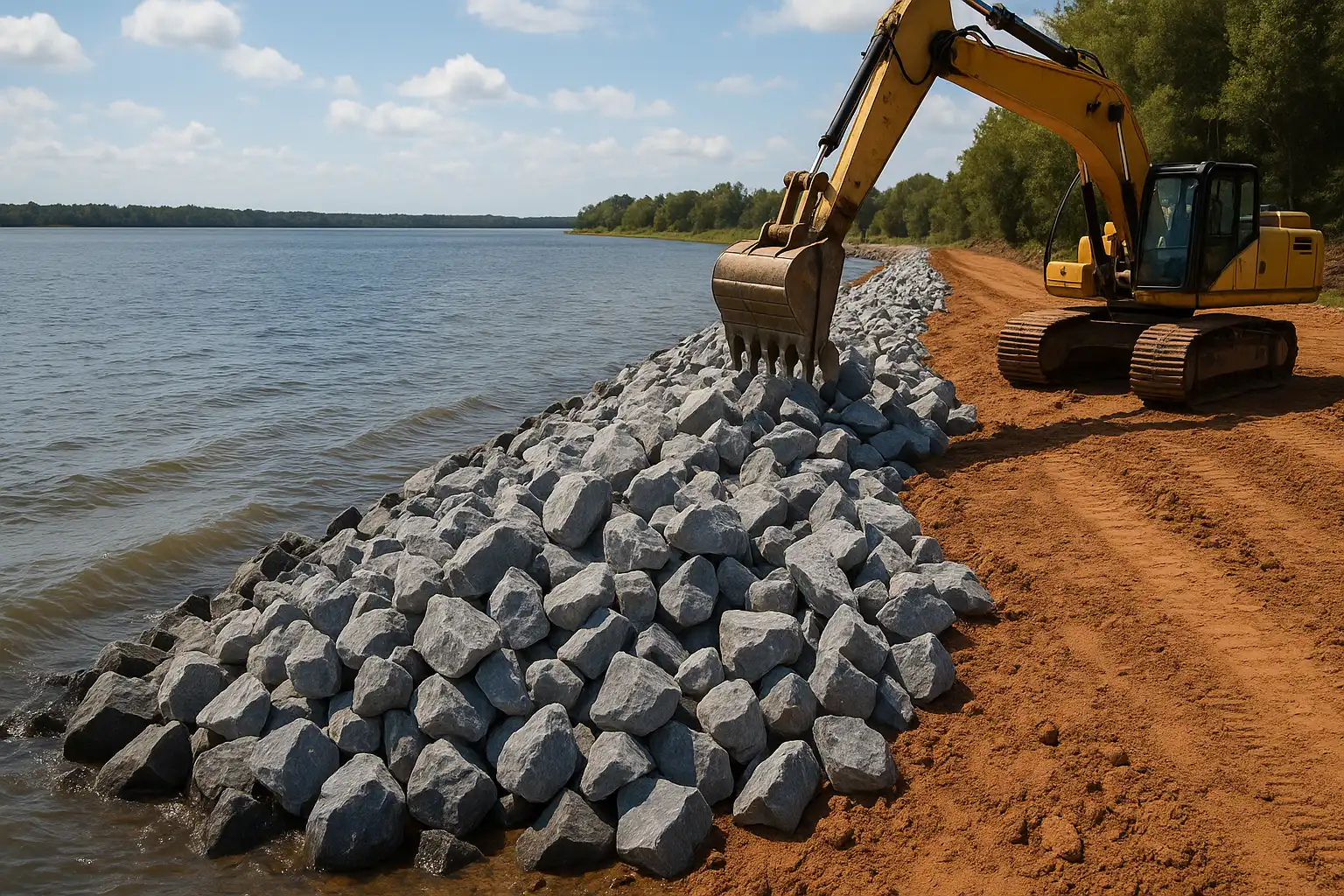 Tampa Bay Riprap Work Tampa Bay Riprap Work
