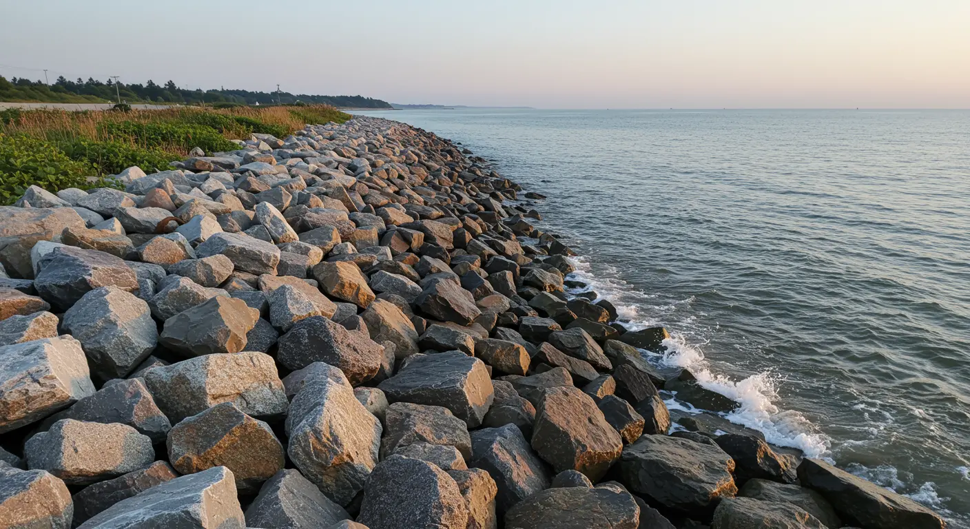 Titusville Riprap Work Titusville Riprap Work