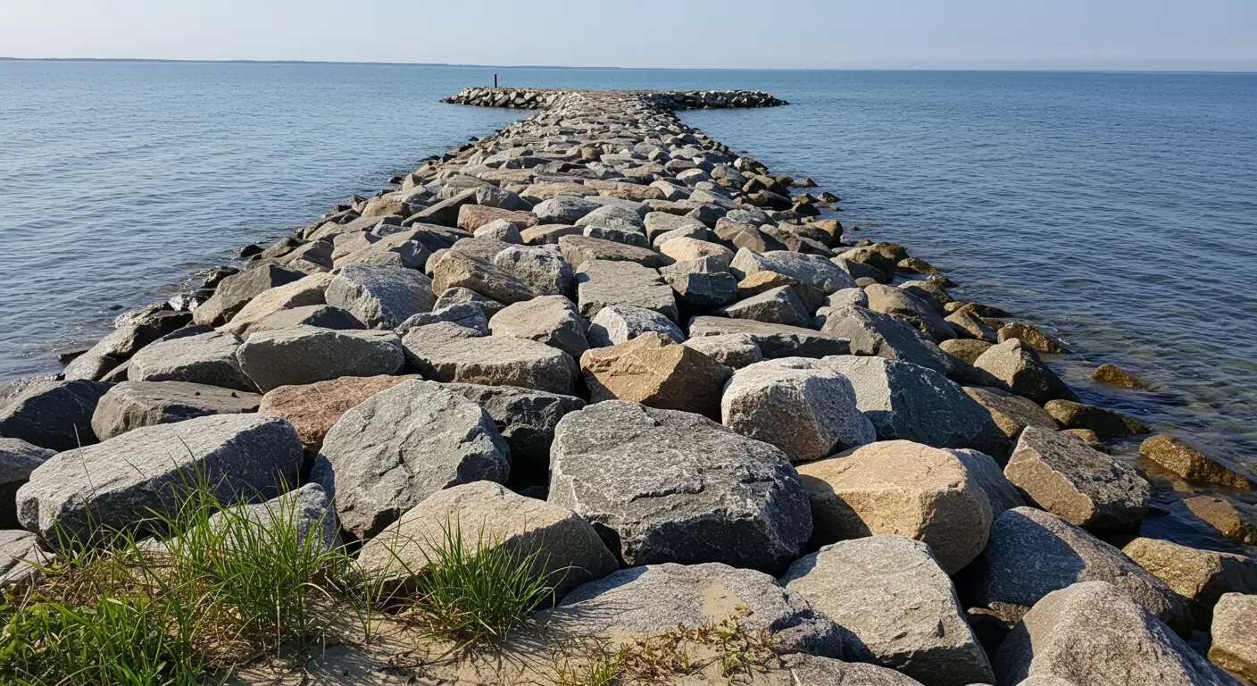 Venice Riprap Work Venice Riprap Work