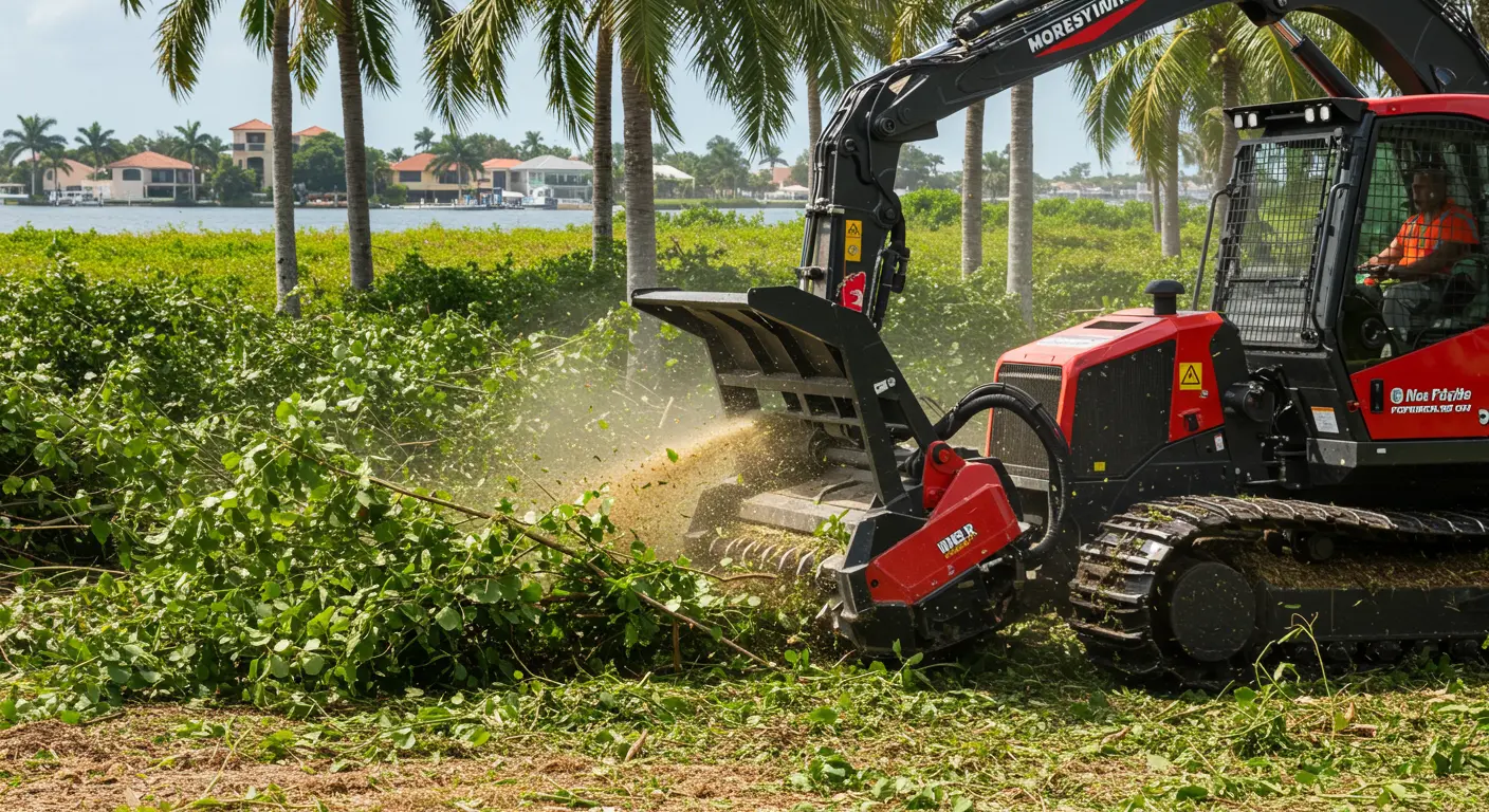 West Palm Beach Forestry Mulching Work