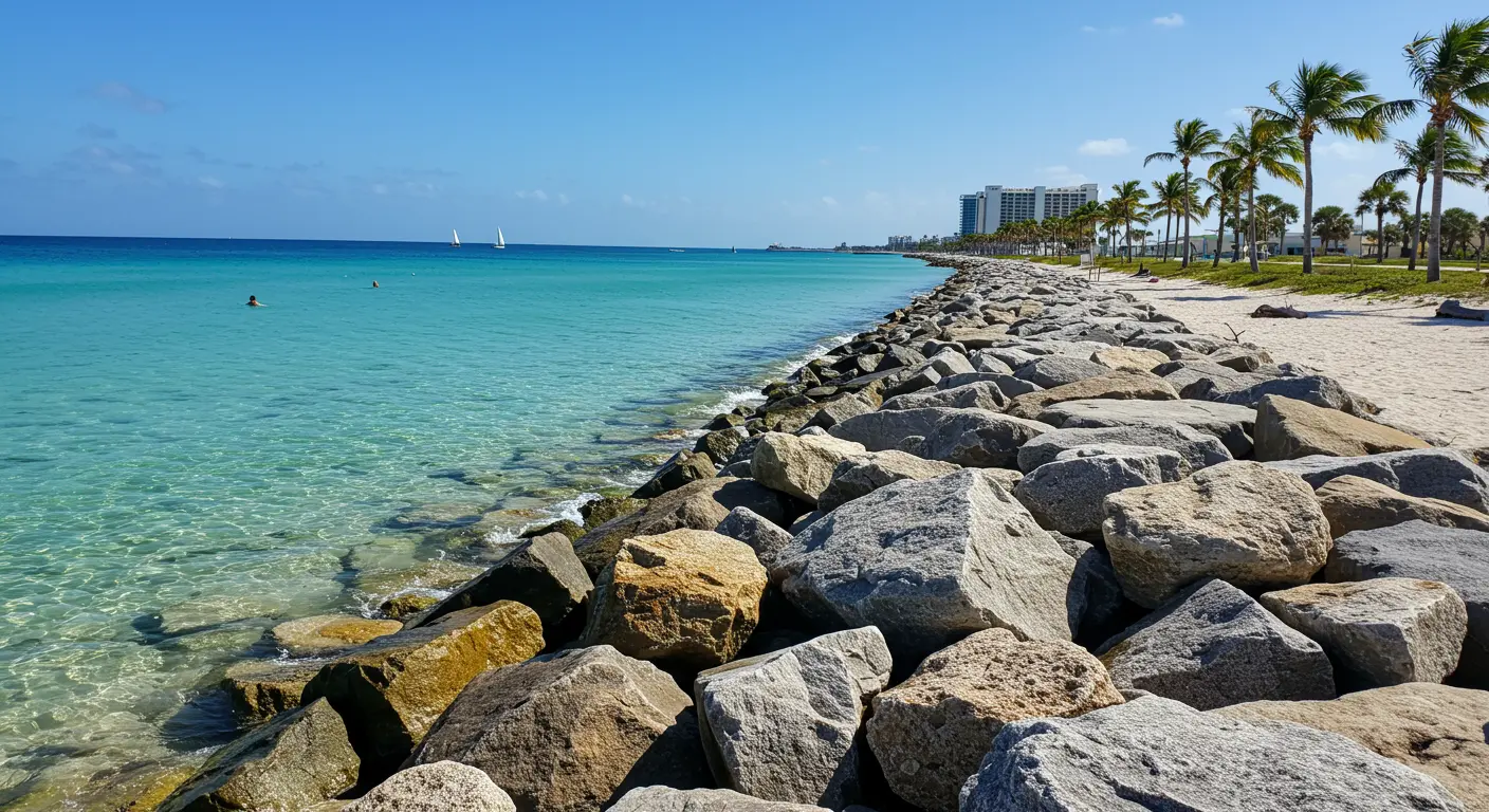 West Palm Beach Riprap Work West Palm Beach Riprap Work
