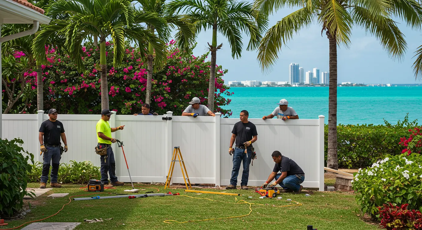 Miami Fence Installation Work
