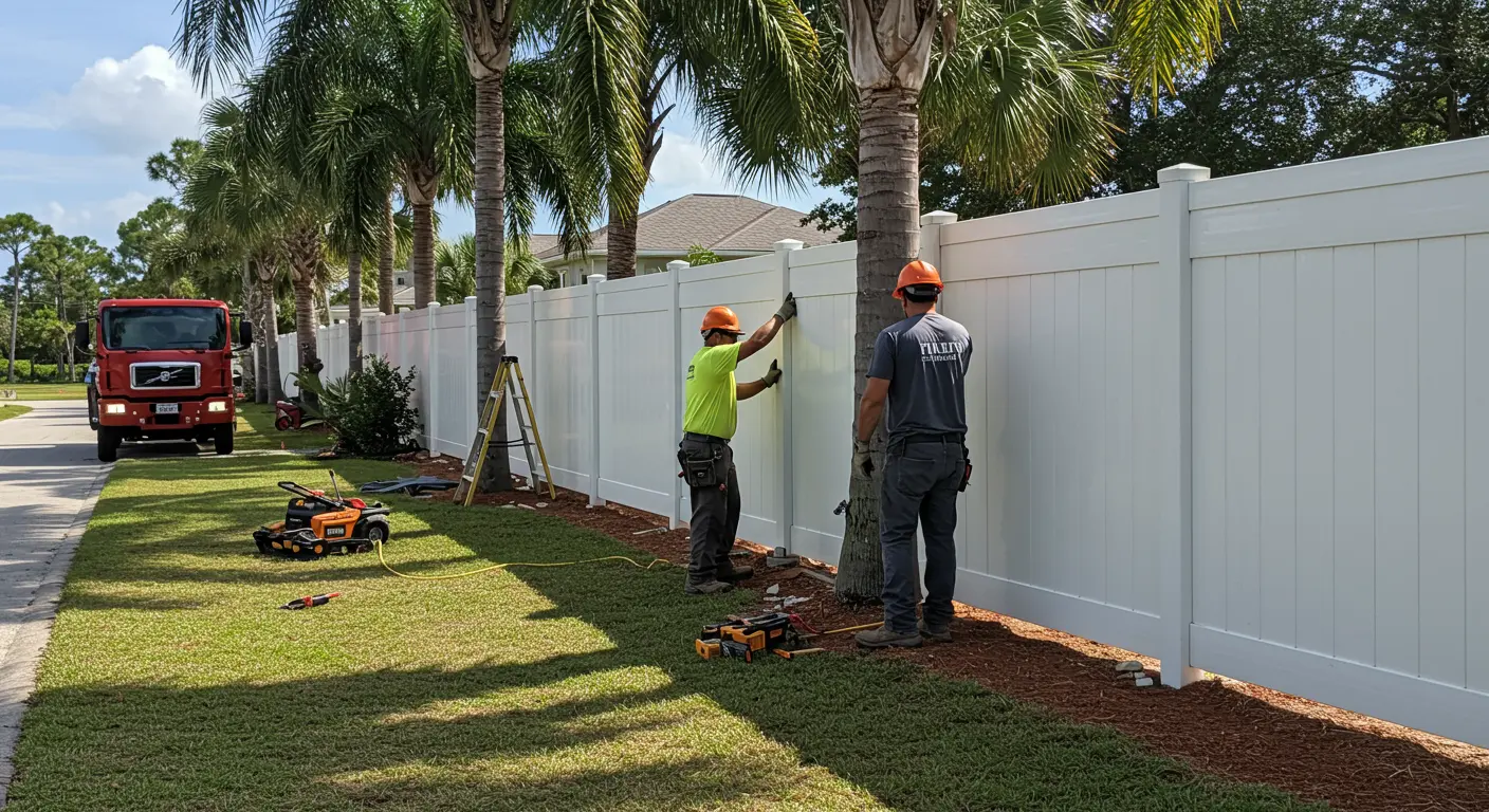 Space Coast Fence Installation Work