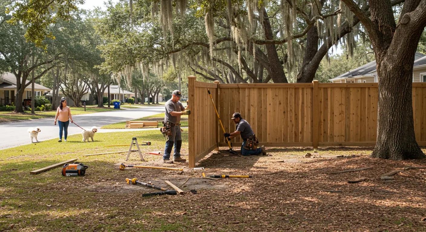 Tallahassee Fence Installation Work