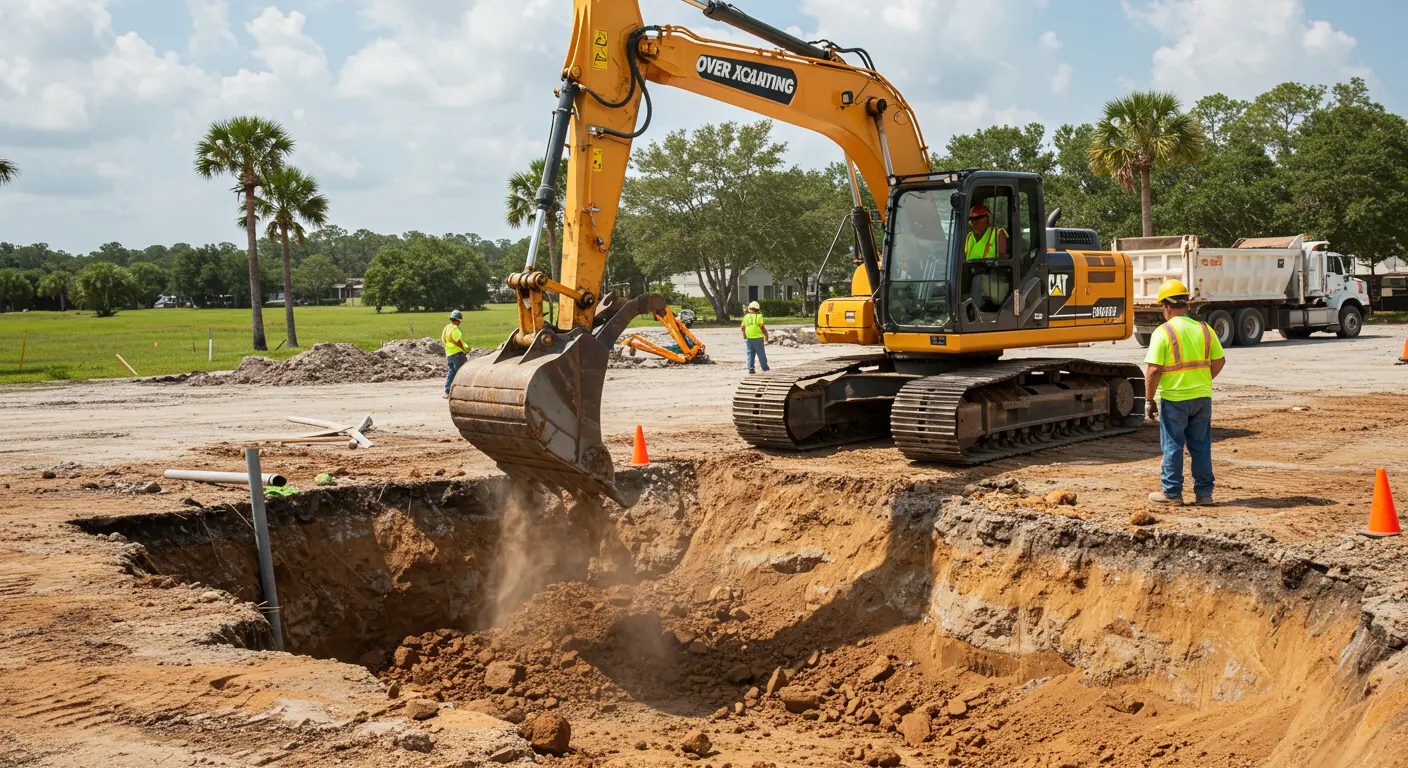 Over Excavating Work Over Excavating Work