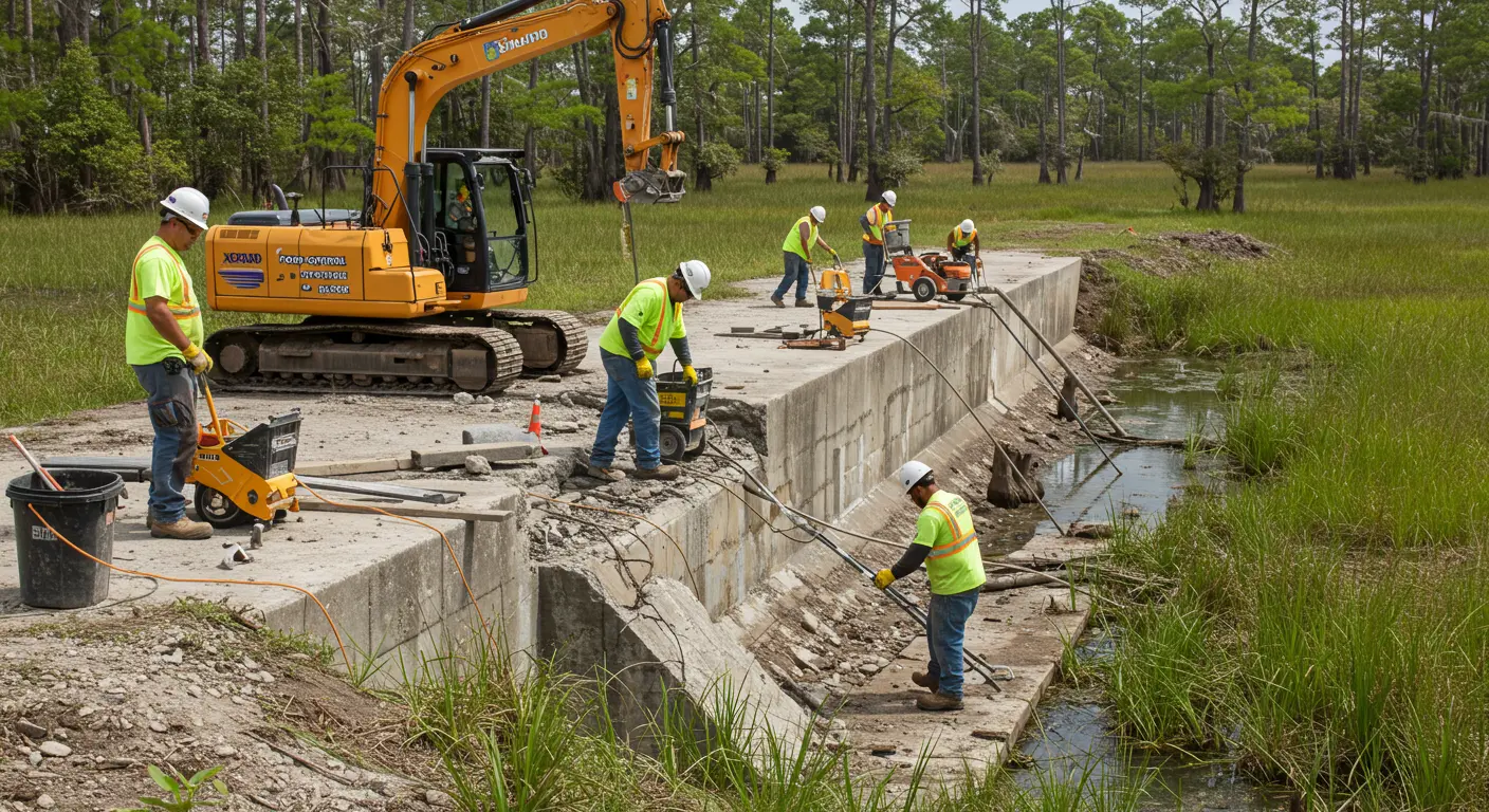 Pond Control Structure Repair Services in FL Pond Control Structure Repair Services in FL