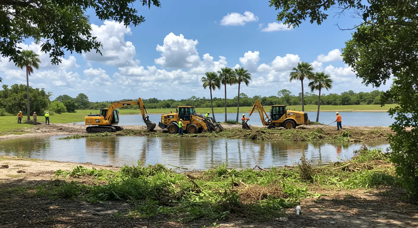 Retention Pond Clearing Services in FL Retention Pond Clearing Services in FL