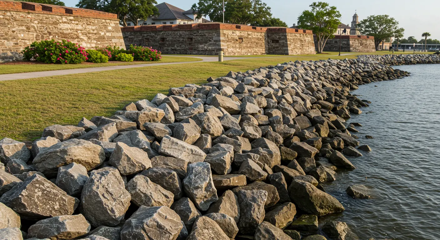 Riprap Services in St. Augustine, FL Riprap Services in St. Augustine, FL