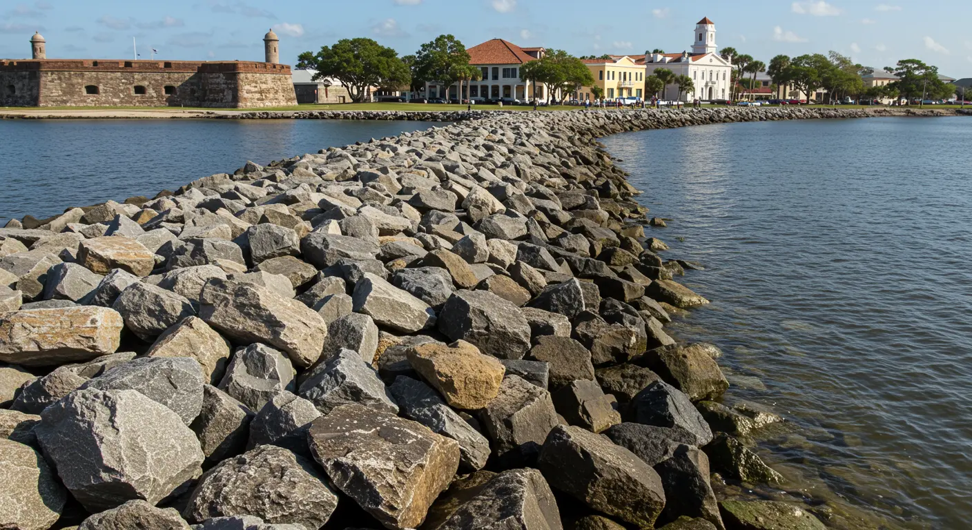 St. Augustine Riprap Work St. Augustine Riprap Work